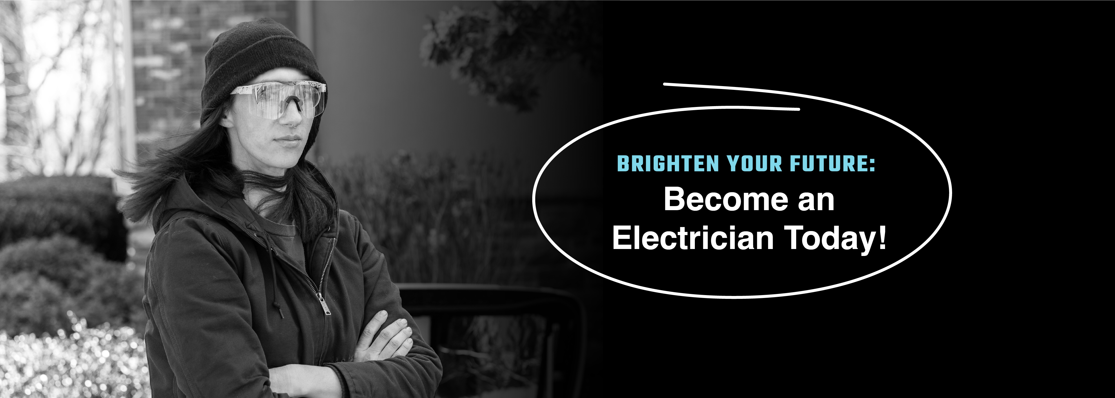 Site banner - brighten your future, become an electrician today